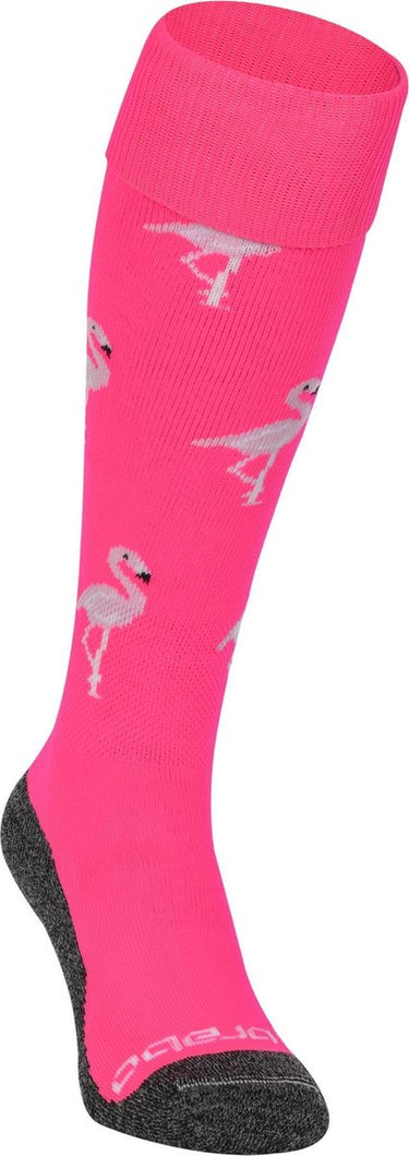 Brabo bc8460a socks flamingo neon pink unisex sportsokken - neon pink