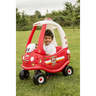 Afbeelding laden in galerijviewer, Little tikes ride and rescue cozy coupe brandweer loopauto
