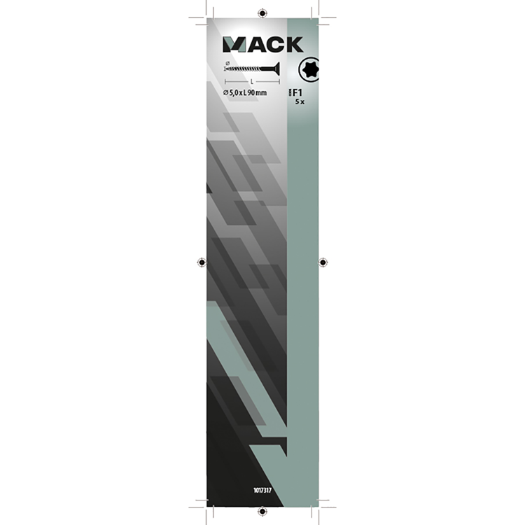 Afbeelding laden in galerijviewer, Mack 1017317 - spaanplschr.vzkop-zelfb. geelverz. 5 st 5,0 x 90 mm | 5 stuks
