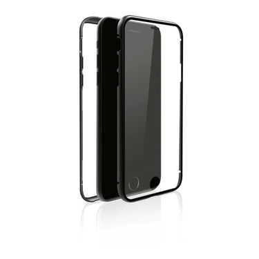 Black rock cover 360° glass iphone 7 8 zwart