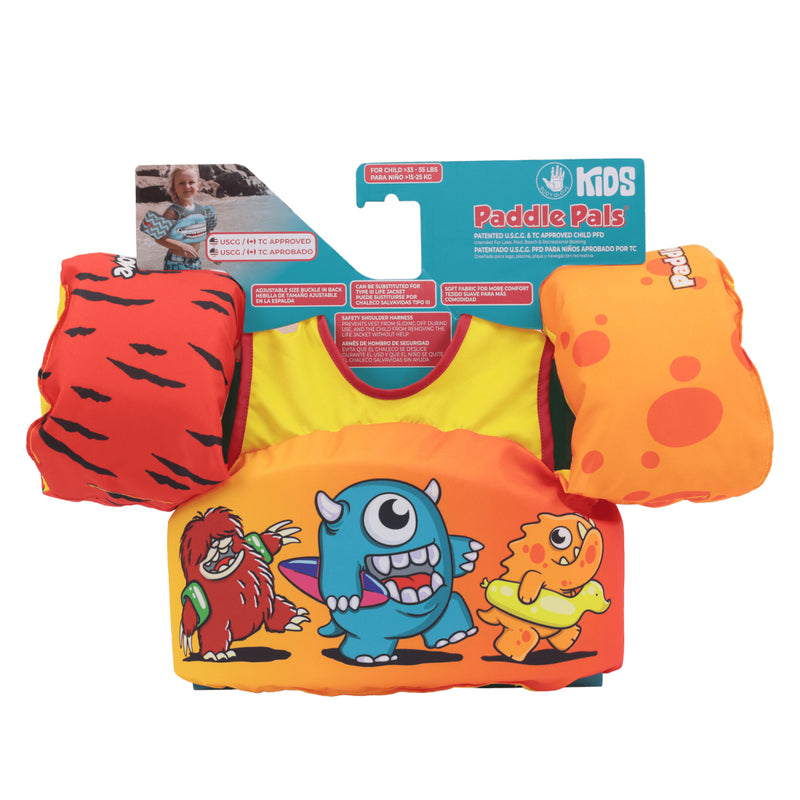 Afbeelding laden in galerijviewer, Paddle pal zwemvest monsters, 3-6 jaar
