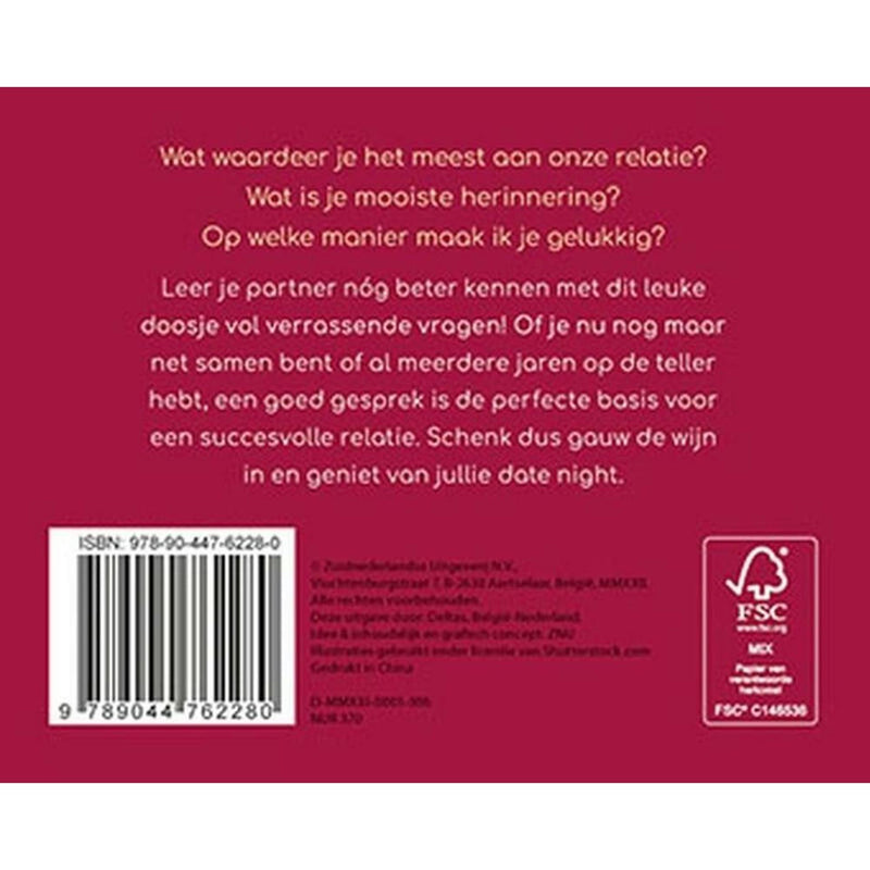 Afbeelding laden in galerijviewer, Deltas tijd voor een romantische babbel praatkaarten voor koppels
