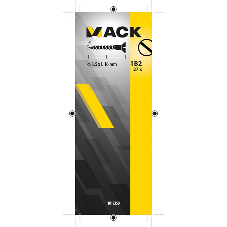 Afbeelding laden in galerijviewer, Mack 1017350 - houtschroef verzonken kop verz27 st 3,5 x 16 mm | 10 stuks
