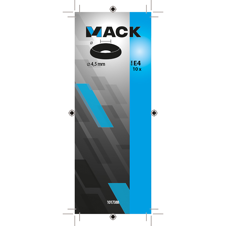 Afbeelding laden in galerijviewer, Mack 1017388 - kuipring vr houtschroef mess. vern. 10st 4,5 mm | 10 stuks
