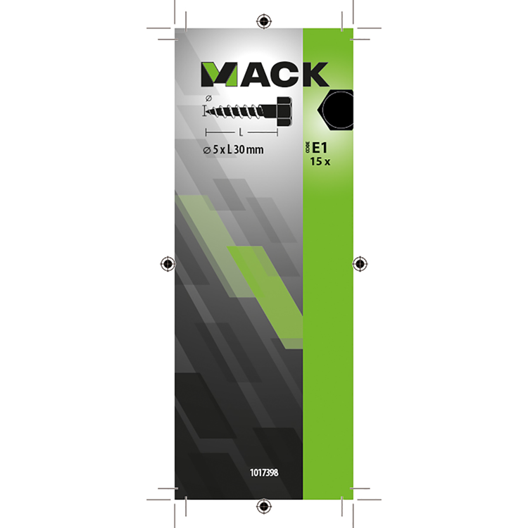 Afbeelding laden in galerijviewer, Mack 1017398 - houtdraadbout staal verzinkt 15 st 5 x 30 mm | 10 stuks
