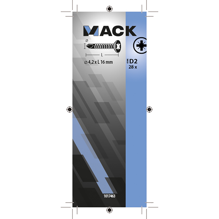 Afbeelding laden in galerijviewer, Mack 1017463 - zelfborende schroef vz kop verz. 28 st 4,2 x 16 mm | 10 stuks
