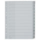 Numerieke tabbladen leitz 1282 grijs pp (polypropeen)