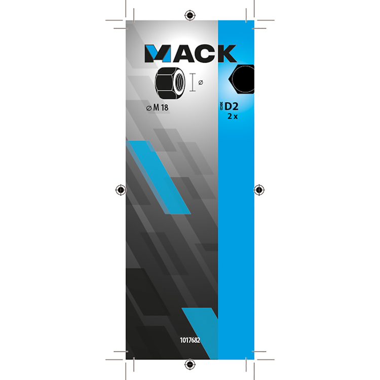 Afbeelding laden in galerijviewer, Mack 1017682 - zeskant moer staal verzinkt 2 st m 18 | 10 stuks
