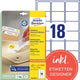 Herkleefbare etiketten avery stick lift wit
