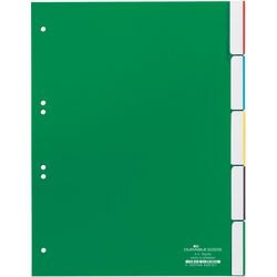 Blanco tabbladen durable 6220 5 tabs 6 gaten groen