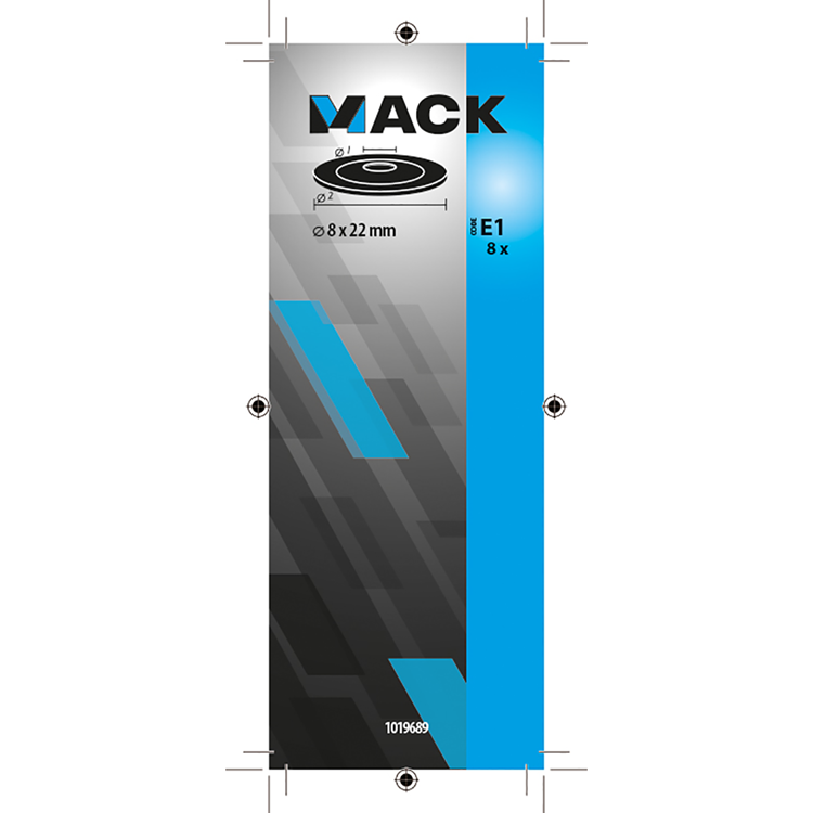 Afbeelding laden in galerijviewer, Mack 1019689 - dichtingsring bitumen verzinkt8 st 8 x 22 mm | 10 stuks
