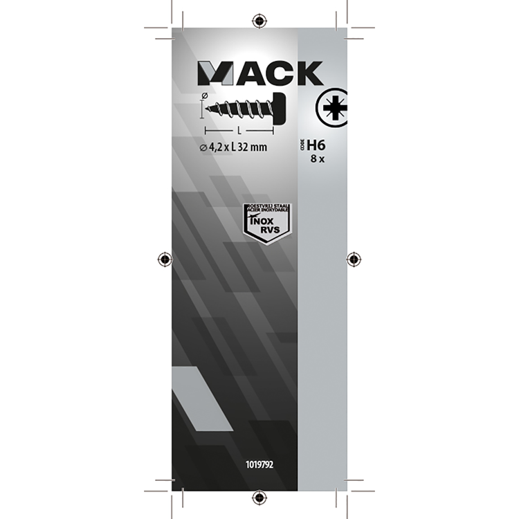 Afbeelding laden in galerijviewer, Mack 1019792 - zelftappende schroef cyl.kop a2 8 st 4,2 x 32 mm | 10 stuks
