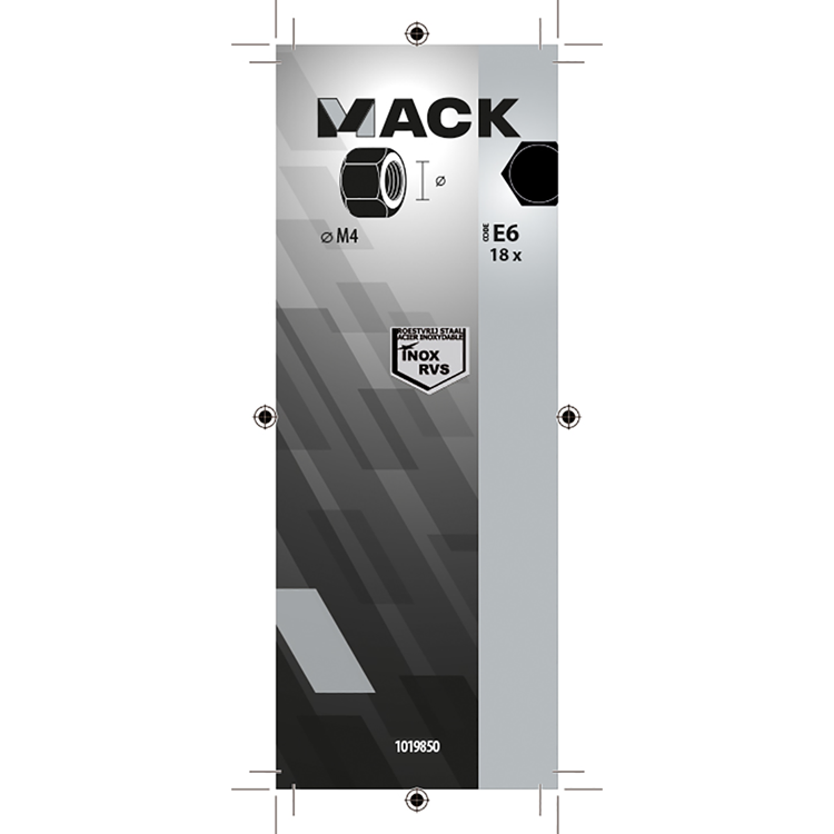 Afbeelding laden in galerijviewer, Mack 1019850 - zeskantmoer inox a2 18 st m4 | 10 stuks
