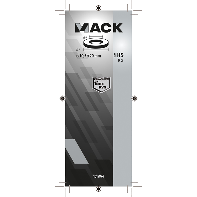 Afbeelding laden in galerijviewer, Mack 1019874 - sluitring inox a2 9 st m10 | 10 stuks
