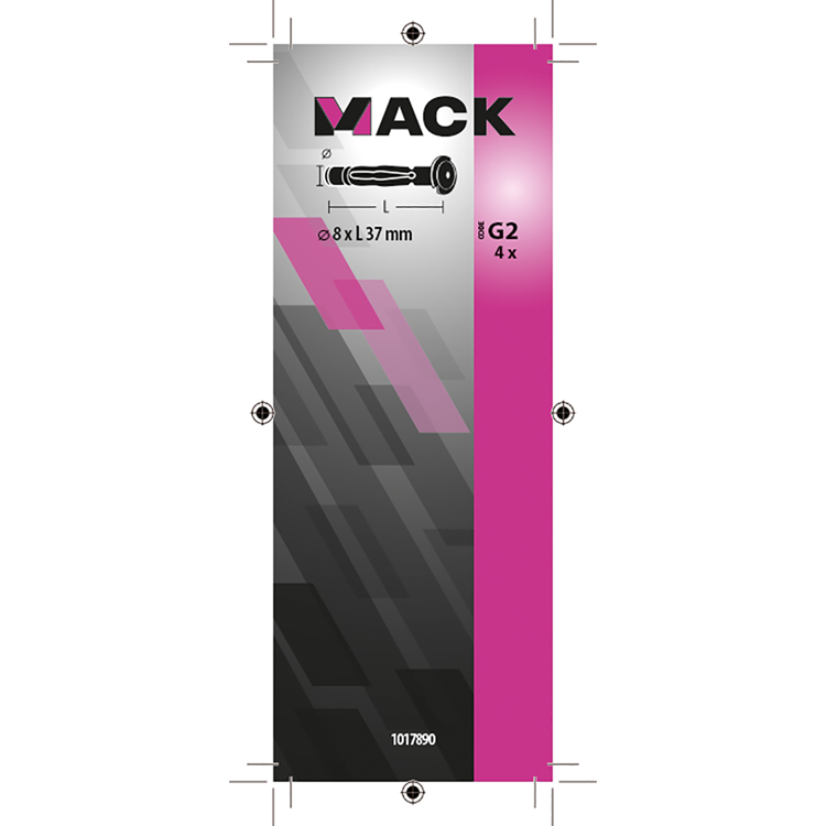 Afbeelding laden in galerijviewer, Mack 1017890 - metalen hollewandplug verzinkt4 st 8 x37 mm | 10 stuks
