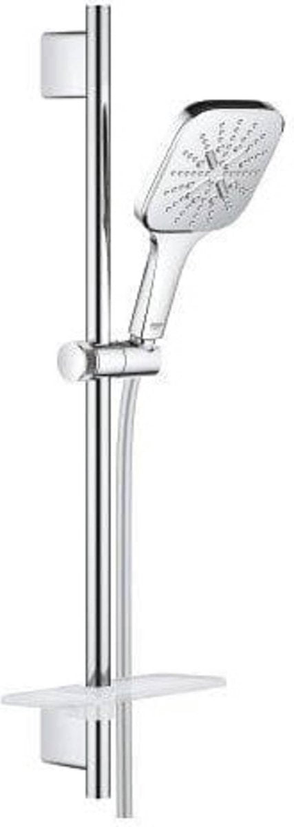 Grohe rainshower smartactive cube 130 douchestangset - aquacalibrator - met zeepschaal - chroom