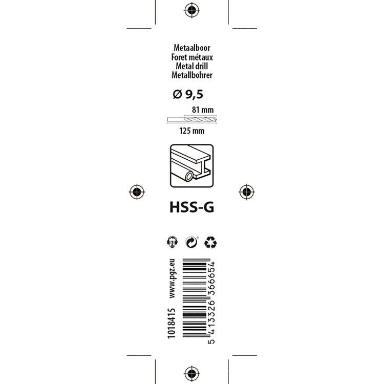 Afbeelding laden in galerijviewer, Mack 1018415 - metaalboor hss g din 338 ø 9,5 x 125 mm | 5 stuks
