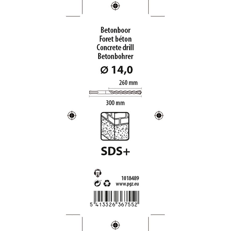 Afbeelding laden in galerijviewer, Mack 1018489 - sds-hamerboor sds + 14x300mm | 5 stuks
