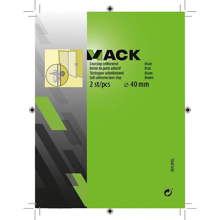 Afbeelding laden in galerijviewer, Mack 1047650 - deurstop zelfklevend bruin ø 40 mm 2 st pcs | 6 stuks
