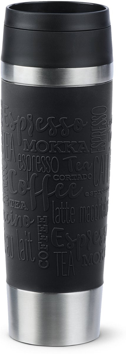 Tefal travel mug n2022010 - thermosfles - 500 ml - zwart - isolerend - lekvrij - geschikt voor warme en koude dranken