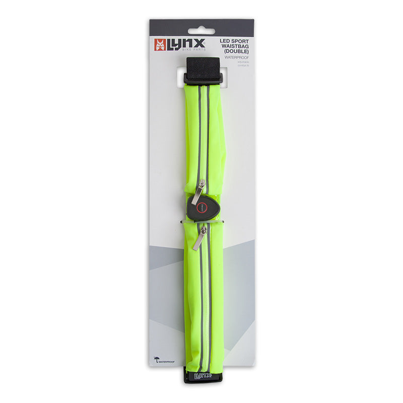 Afbeelding laden in galerijviewer, Lynx reflecterende led heuptas hardloopriem (dubbel) usb

