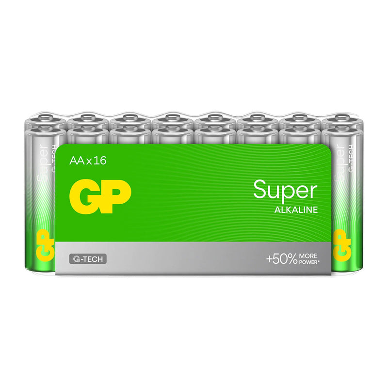 Afbeelding laden in galerijviewer, Gp super alkaline aa-batterijen 16pk
