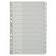 Numerieke tabbladen leitz mylar 4325 grijs bopet
