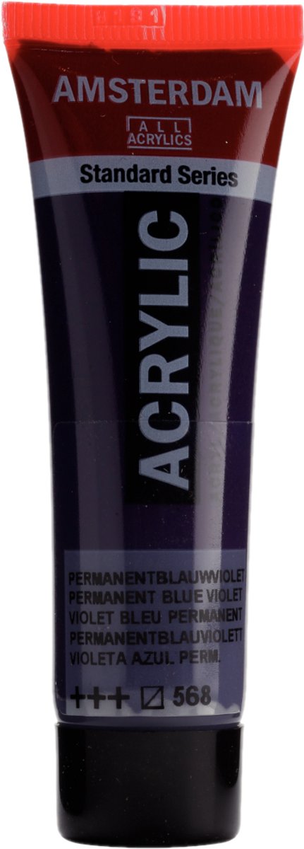 Amsterdam verf - acryl - 568 - permanent blauw violet - - 20ml