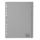Numerieke tabbladen durable 6441 10 tabs 11 gaten grijs