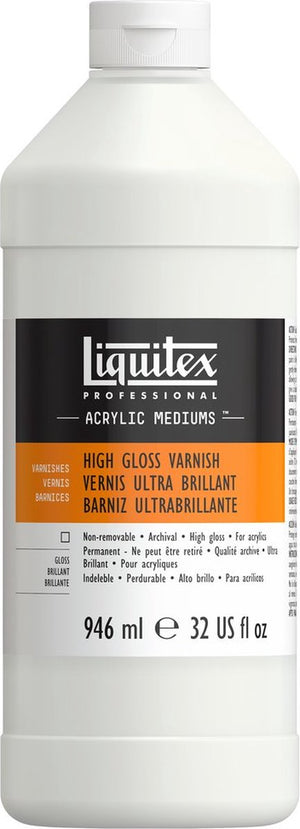 Liquitex 6232 professional glans vernis 946 ml – acrylvernis glanz | uv-bescherming | vergeelt niet | voor acrylverf