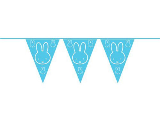 Haza vlaggenlijn pe nijntje baby blauw 10m