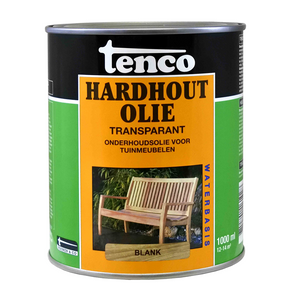 Touwen tenco hardhoutolie transparant naturel waterbasis 1000ml