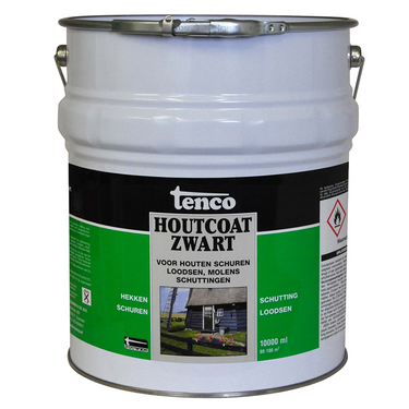Tenco 1034387 - houtcoat zwart 10l | 1 stuks