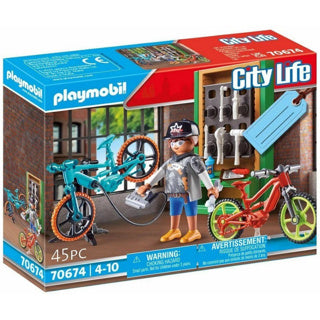 Afbeelding laden in galerijviewer, Playmobil 70674 gift set e-bike werkplaats | 2 stuks

