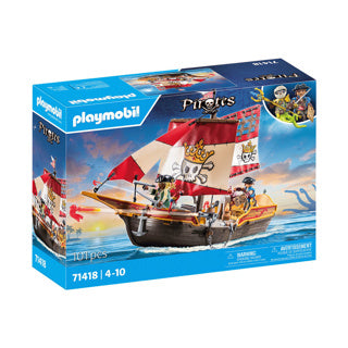 Afbeelding laden in galerijviewer, Playmobil pirates piratenschip - 71418
