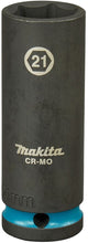 Makita e-16508 impact black krachtdop 1 2 lang | 21 mm