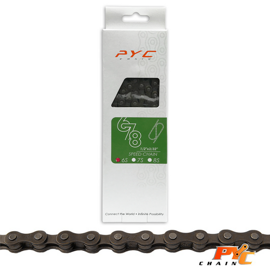 PYC Fietsketting 6V 116s 1 2x3 32 Shimano