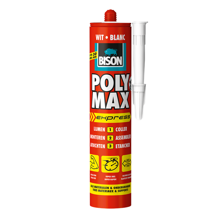 Afbeelding laden in galerijviewer, Bison 1029800 - b.poly max® express 425gr wit | 3 stuks
