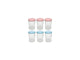 Deti weckglas weckpot jampot met geruit schroefdeksel 440 ml pak a 6 stuks