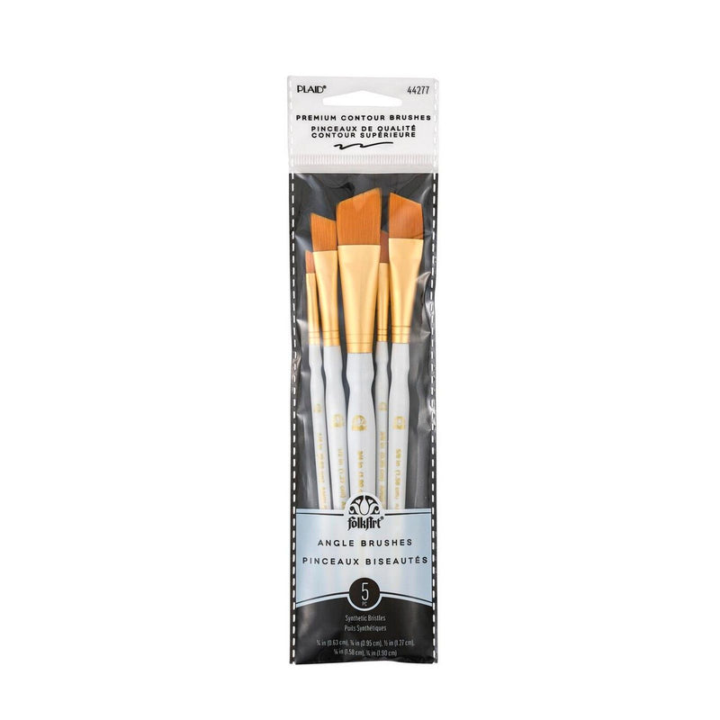 Afbeelding laden in galerijviewer, Folkart • angle brush set 5pcs
