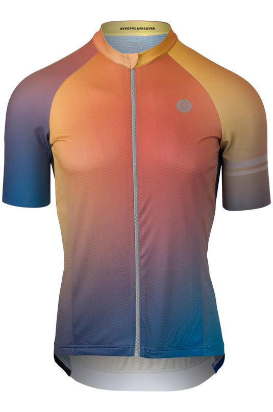 Gradient fietsshirt performance heren multicolor