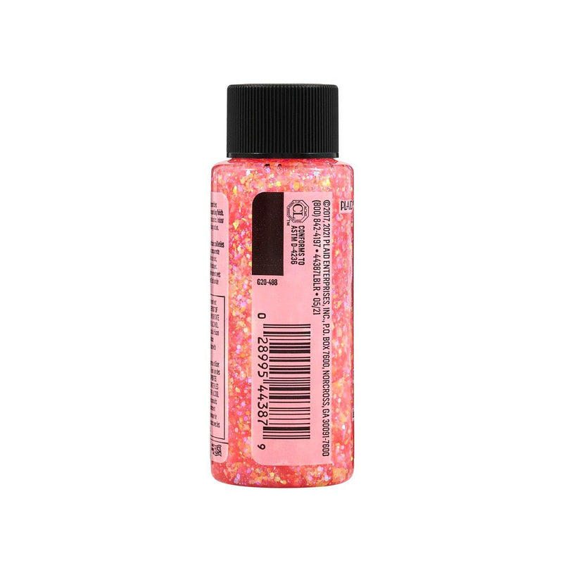 Afbeelding laden in galerijviewer, Folkart • glitterific acrylic paint neon tangerine 59ml
