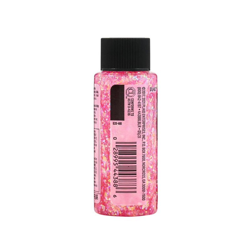 Afbeelding laden in galerijviewer, Folkart • glitterific acrylic paint neon pink 59ml
