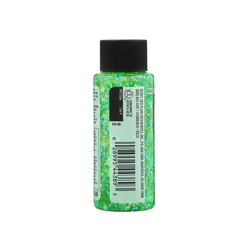 Afbeelding laden in galerijviewer, Folkart • glitterific acrylic paint neon lime 59ml
