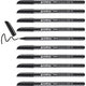 Viltstift edding 1200 zwart 10 stuks