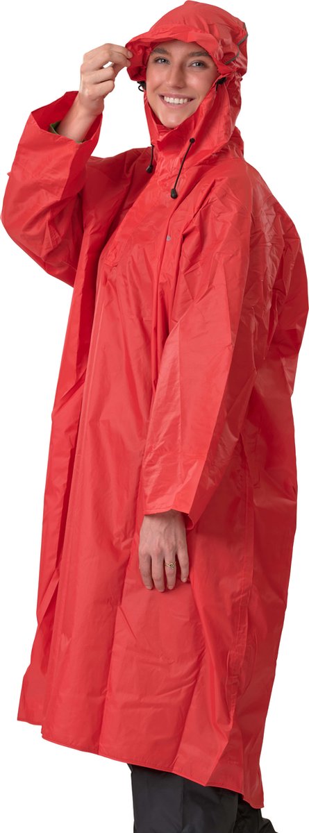 Lowland outdoor wandelponcho - 100% waterdicht (10.000mm) - ademend (8.000g m²) pfas vrij!