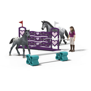 Afbeelding laden in galerijviewer, Schleich horse club lisa's toernooi training 42776
