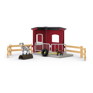 Afbeelding laden in galerijviewer, Schleich farm world geitenstal 42726
