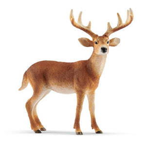 Schleich wild life - witstaarthert - speelfiguur - kinderspeelgoed voor jongens en meisjes - 3 tot 8 jaar - 14818