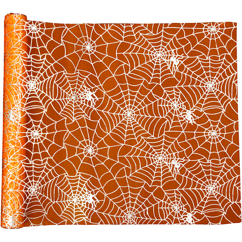 Afbeelding laden in galerijviewer, Https: www.cchobby.nl tafelloper-l-3-5-m-b-29-cm-oranje-1-rol
